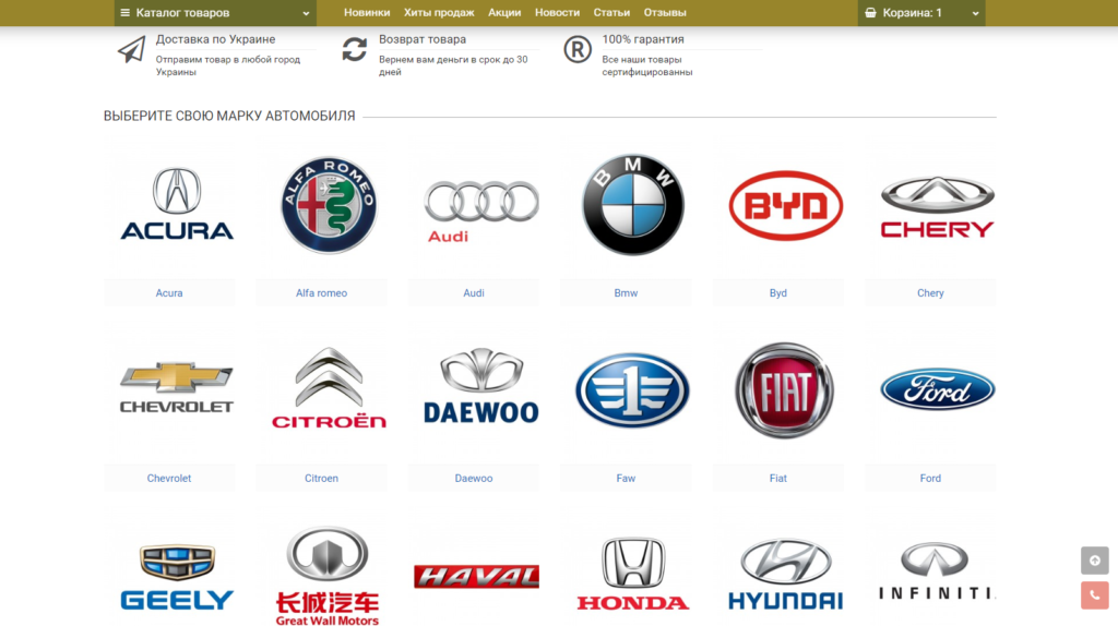 Auto Parts — Hub-Studio case study